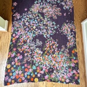 813 OTTOTREDICI SCARF PURPLE MULTI COLOR FLORAL